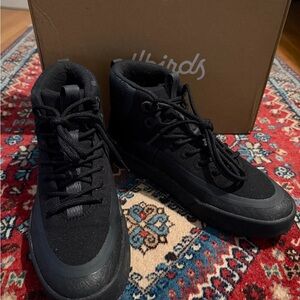 allbirds women’s Cruiser Mid  Explore Black High-Top Sneakers